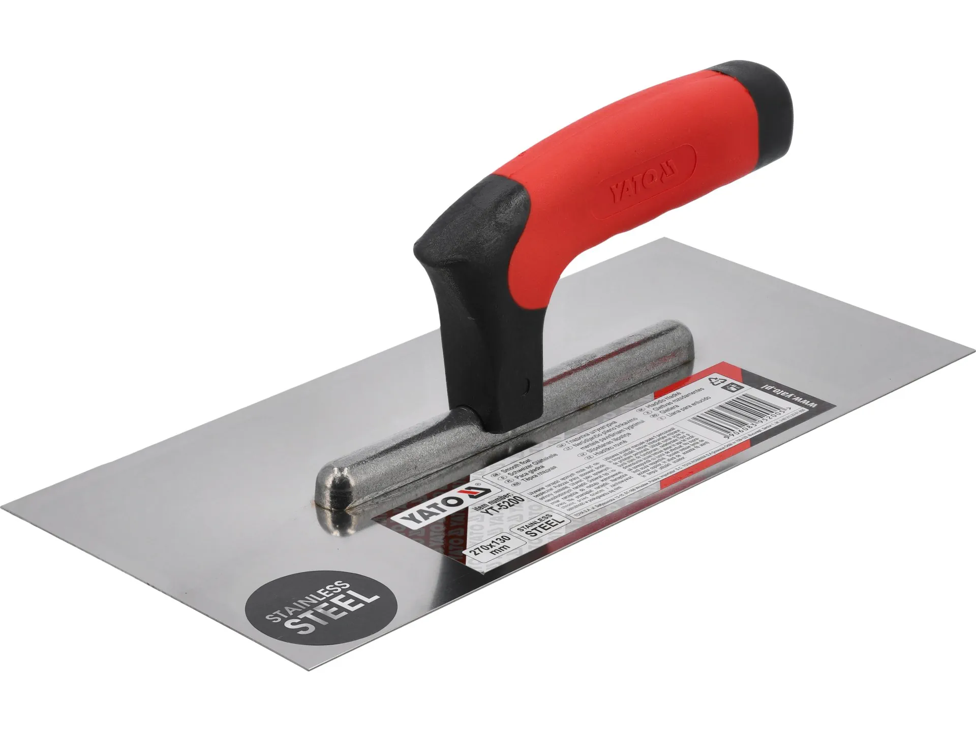 Inox gletarica 270 x 130 mm