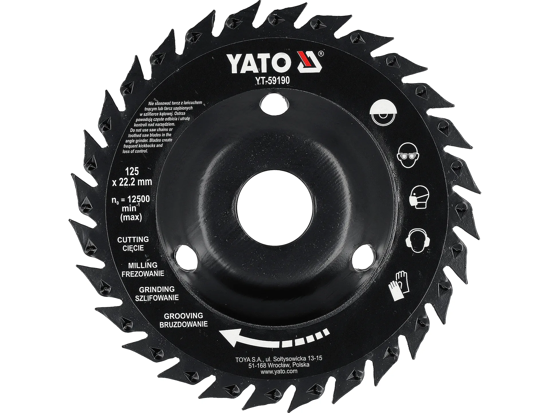 Disk-rašpa za drvo 125 mm
